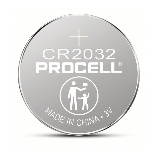 Duracell CR2032 Procell Intense Specialty Lithium Coin Battery, 3V, 5 Pack Tear Strip - 41333-03459