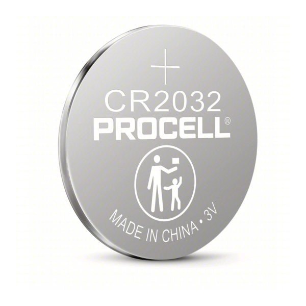 Duracell CR2032 Procell Intense Specialty Lithium Coin Battery, 3V, 5 Pack Tear Strip - 41333-03459