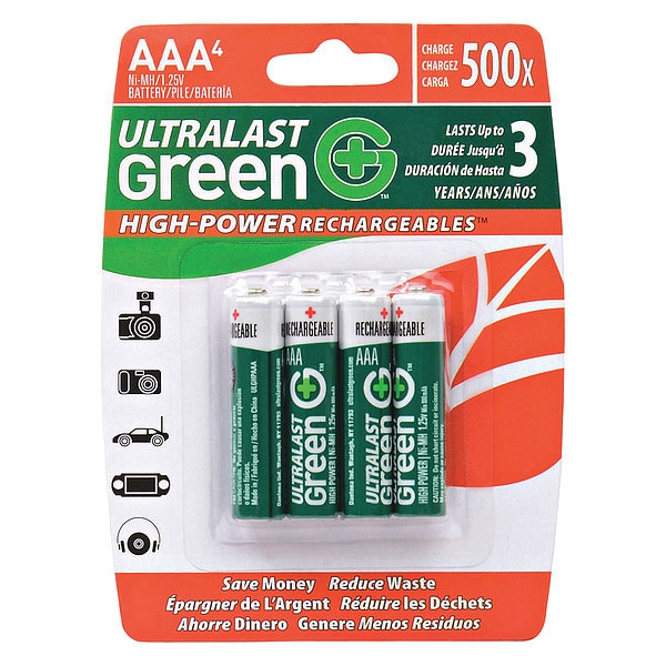 Ultralast Dantona Battery - Battery Rechargeable - 800 mAh - 1.2 V DC - ULGHP4AAA