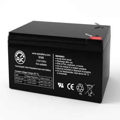 Battery Clerk AJC Altronix AL300ULXPD16 Alarm Replacement Battery 12Ah, 12V, F2 - AJC-D12S-J-2-186116