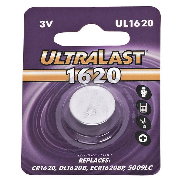 Ultralast Ultralast Battery - 60 mAh - 3 V DC - 1-/ Pack - UL1620
