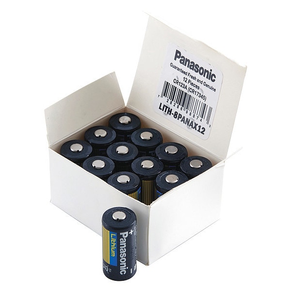 Panasonic Battery 3 Volt Lithium (CR) Panasonic Lithium Photo Battery - LITH-8PANAX12