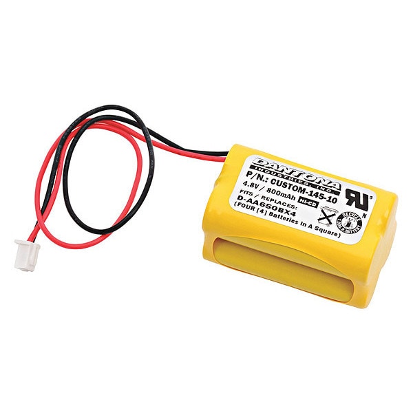 Dantona Battery 4.8 Volt Nickel Cadmium Dantona Emergency Lighting Battery - CUSTOM-145-10