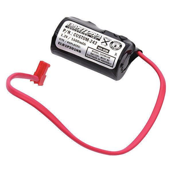 Dantona Battery 1.2 Volt Nickel Cadmium Dantona Emergency Lighting Battery - CUSTOM-243