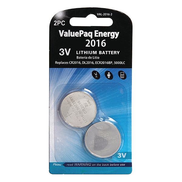 Dantona Battery 3 Volt Lithium (CR) Dantona 2 Pack Lithium Batteries - VAL-2016-2