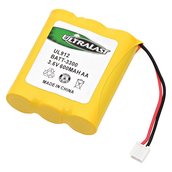 Ultralast Battery 3.6 Volt Nickel Cadmium Ultralast Cordless Phone Battery - BATT-3300