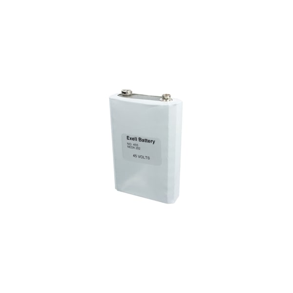Exell Battery 455 Alkaline 45V Battery NEDA 201, EB-455, 30F40 - 455A
