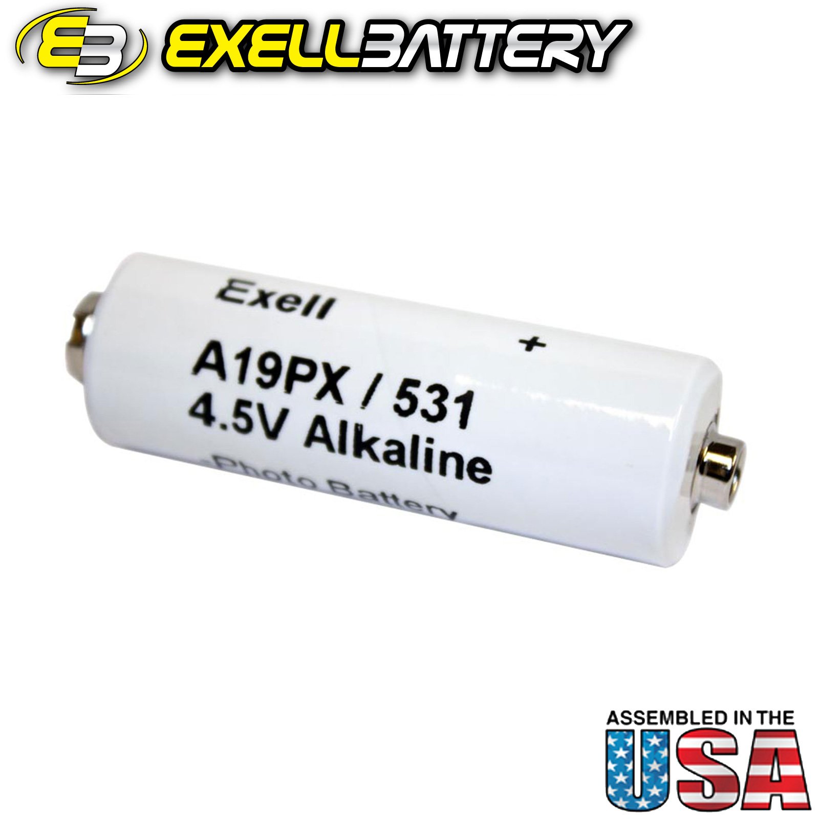 Exell Battery A19PX 4.5V Alkaline Battery V19PX 531 RPX19 A19PX EPX19 - A19PX