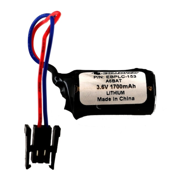 Exell Battery 3.6V Lithium PLC Computer Backup Battery Replaces ER17/33WKP A6BAT - EBPLC-153