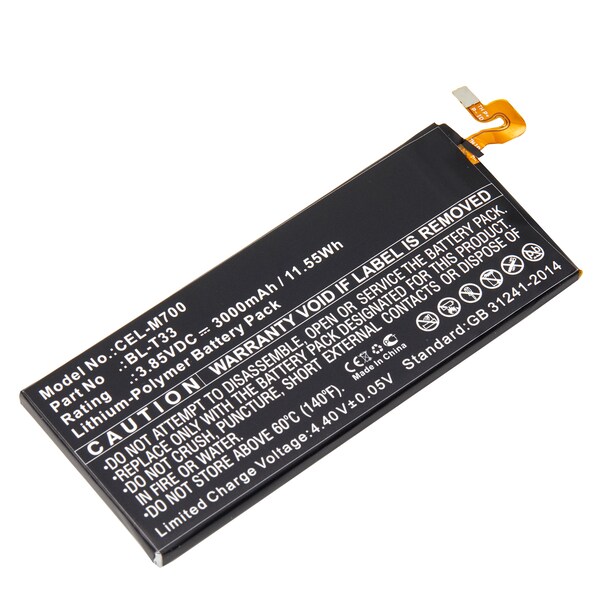 Ultralast Cell Phone Battery, LG M700A, M700AN, M700DSK, M700N, Q6, Q6a, BL-T33 - CEL-M700