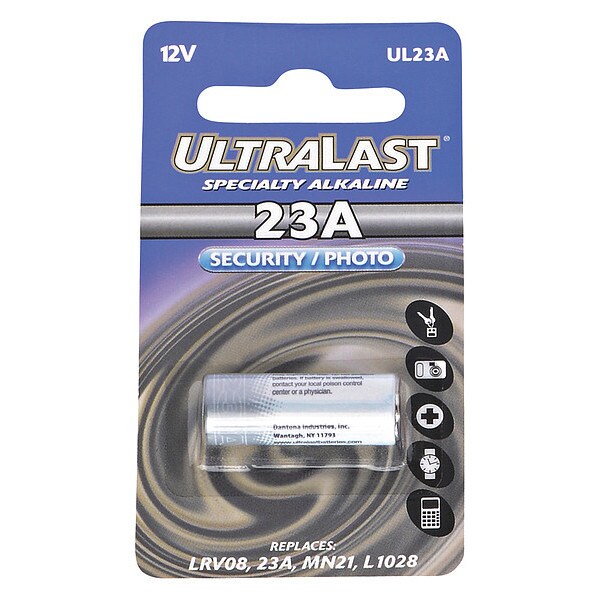 Ultralast Ultralast Battery - 33 mAh - 12 V DC - 1-/ Pack - UL23A