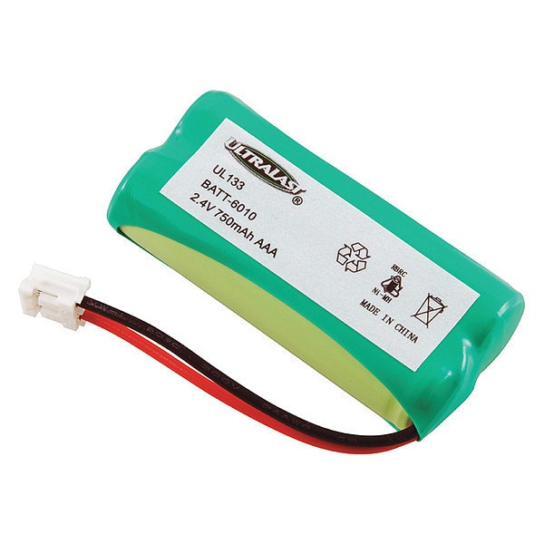 Ultralast UltraLast UL133 Cordless Phone Battery - Nickel-Metal Hydride - 750mAh - 2.4V DC - UL133