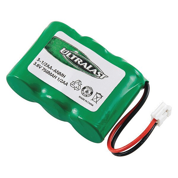 Ultralast Battery 3.6 Volt Nickel Metal Hydride Ultralast Cordless Phone Battery - 3-1/2AA-ANMH