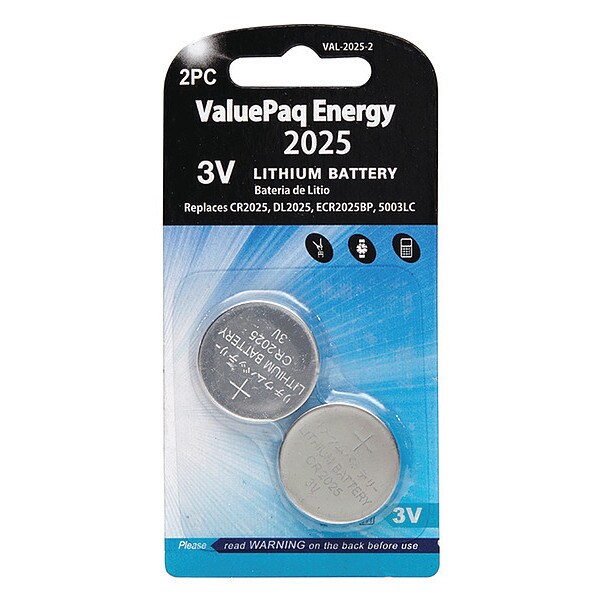 Dantona Battery 3 Volt Lithium (CR) Dantona 2 Pack Lithium Batteries - VAL-2025-2
