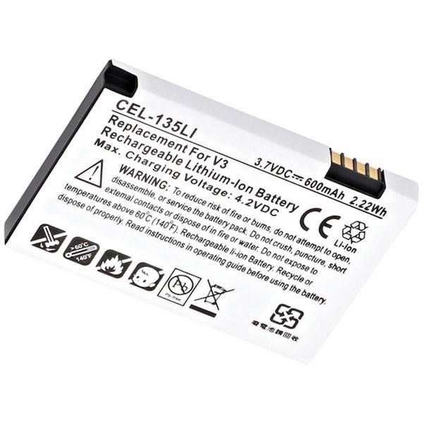 Ultralast 3.7V 600mAh Lion Cell Phone Replacement Battery - CEL-135LI
