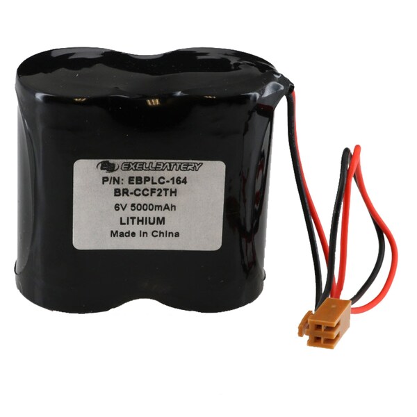Exell Battery 6V PLC Computer Backup Battery Replaces A06B-0073-K001 COMP-164 - EBPLC-164