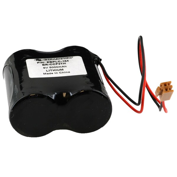 Exell Battery 6V PLC Computer Backup Battery Replaces A06B-0073-K001 COMP-164 - EBPLC-164