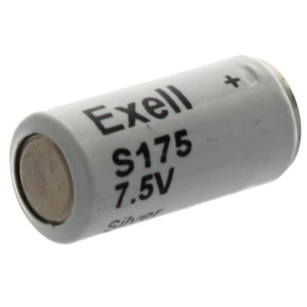 Exell Battery S175 Silver Oxide 7.5V Battery TR175S, MN175, A175 - S175