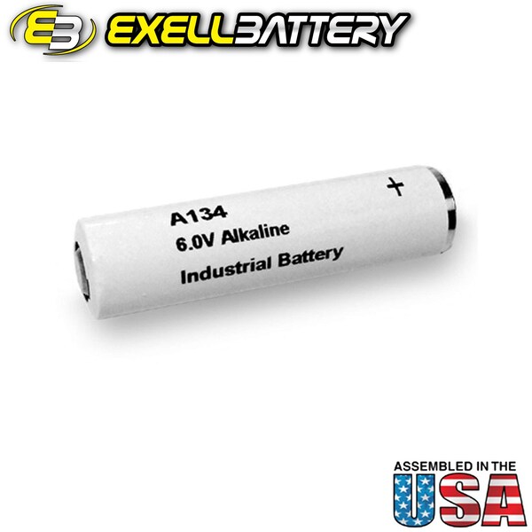 Exell Battery A134 Alkaline 6V Battery TR134, EN134A, PC134A, H-4P/A - A134