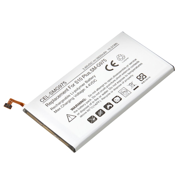 Ultralast Cell Phone Battery, Samsung Galaxy S10 Plus, SM-G975, EB-BG975 ABU - CEL-SMG975