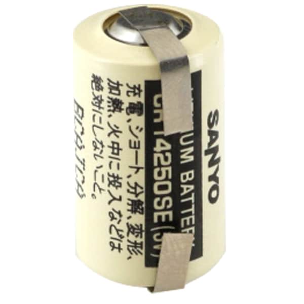 Exell Battery 3V 1/2 AA CR14250SE Laser Lithium PLC ComputerBackup Battery w/ Tabs - EBPLC-7-1