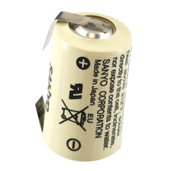 Exell Battery 3V 1/2 AA CR14250SE Laser Lithium PLC ComputerBackup Battery w/ Tabs - EBPLC-7-1