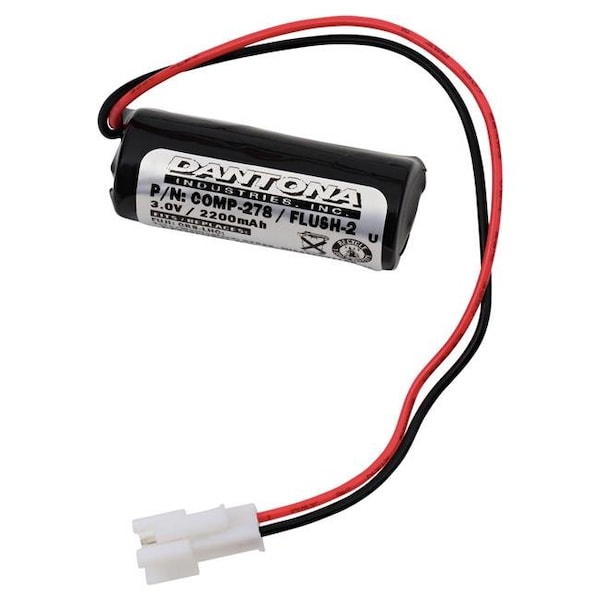 Dantona Dantona COMP-278 3V & 2400 mAh Lithium Manganese Dioxide Battery for Toto-TH559EDV410R - COMP-278