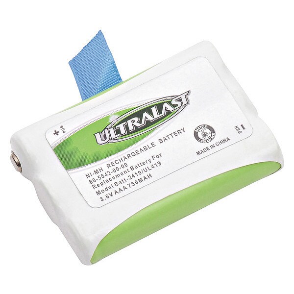 Ultralast Ultralast Cordless Phone Battery - For Cordless Phone - Battery Rechargeable - 700 mAh - 3.6 V DC - BATT-2419
