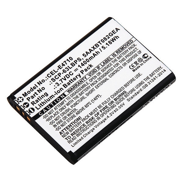 Ultralast Battery 3.7 Volt Lithium Ion Ultralast Cellular Phone/Smart Phone Battery - CEL-E4710