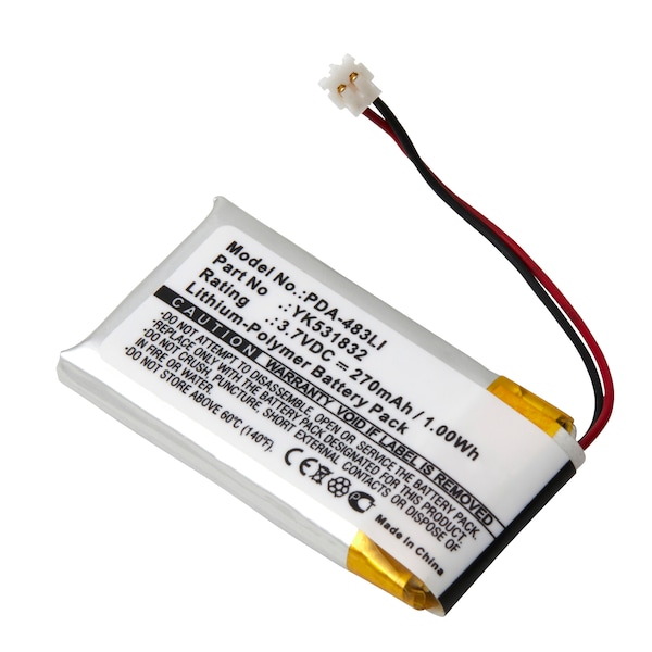 Ultralast GPS Battery, Golf Buddy VT3 GPS Rangefinder Golf Buddy YK531832 - PDA-483LI