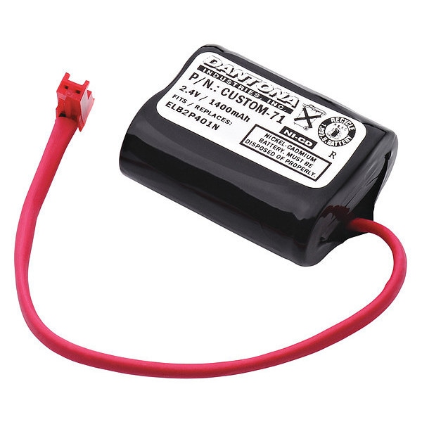 Dantona Battery 2.4 Volt Nickel Cadmium Dantona Emergency Lighting Battery - CUSTOM-71