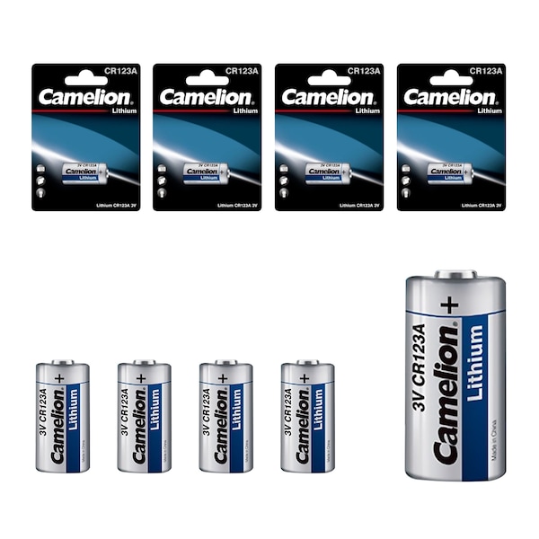 Camelion CR123A 3V Lithium Primary Specialty Cell 4PK - CR123A-BP1-4