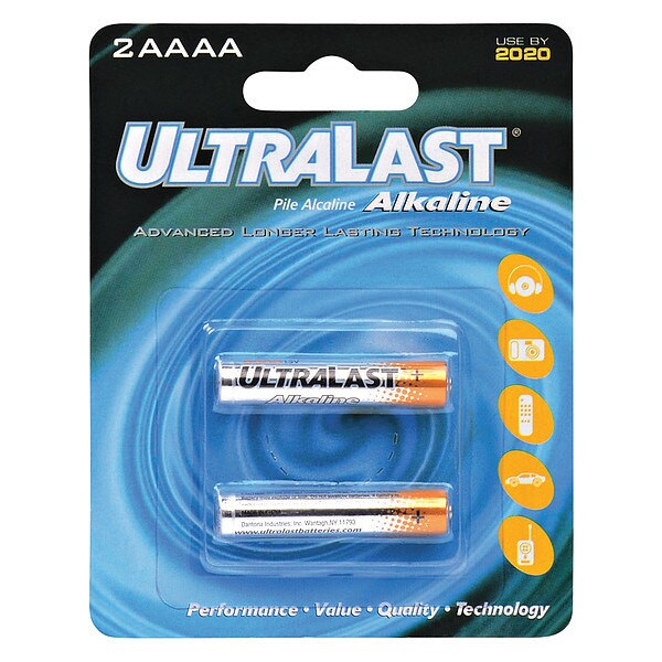 Ultralast NABC UltraLast Alkaline AAAA Size General Purpose Battery - Alkaline - UL2AAAA