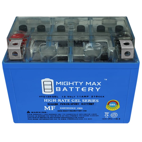 Mighty Max Battery 12V 11AH 210CCA GEL Battery for Yamaha 530 T-Max 2012-2013 - YTZ12SGEL20