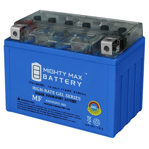 Mighty Max Battery 12V 11AH 210CCA GEL Battery Replaces BMW 1170 CC HP2 Megamoto 2006 - YTZ12SGEL116