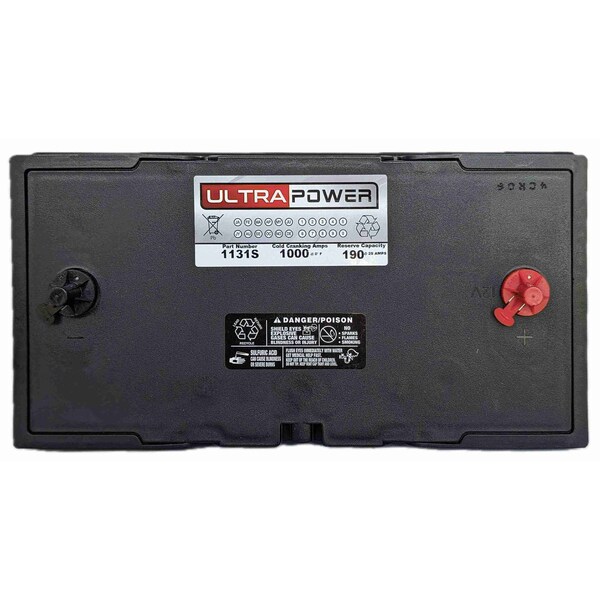 Ultrapower 12V 1000 CCA Maintenance-Free Heavy Duty Battery Group 31S - 1131S