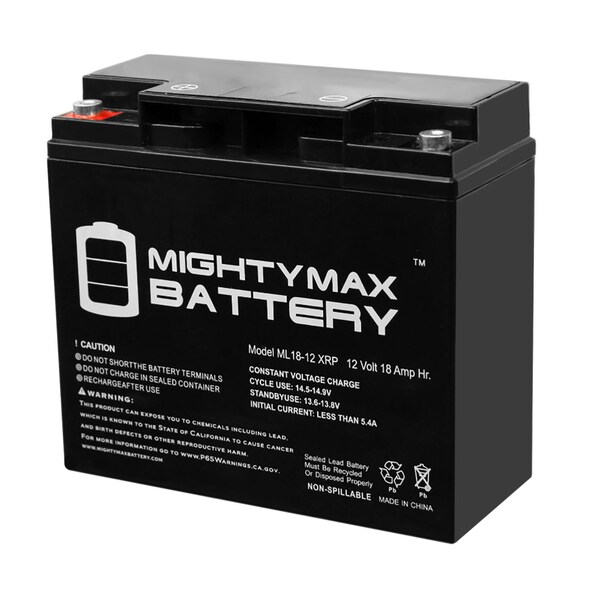Mighty Max Battery 12V 18AH SLA Replacement Battery for Generac Generator - ML18-12XRP2