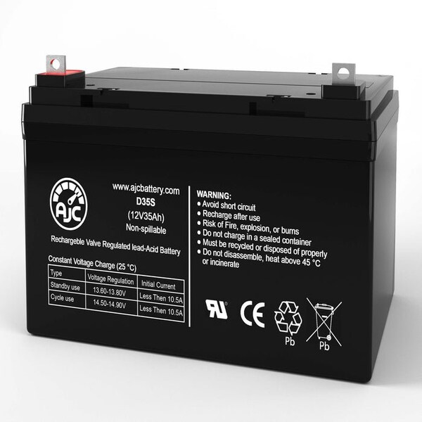 Bsc Preferred SigmasTek SP12-40 SPG12-40 12V 35Ah Sealed Lead Acid Replacement Battery - AJC-D35S-B-0-176327