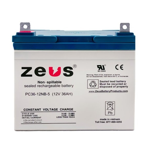 Zeus Battery Products 36Ah 12V Nb Sealed Lead Acid Battery - PC36-12NB