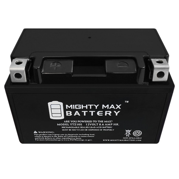 Mighty Max Battery YTZ10S 12V 8.6AH Battery Replaces Yamaha Morphous CP 250 CP250X 2008 - YTZ10S1241