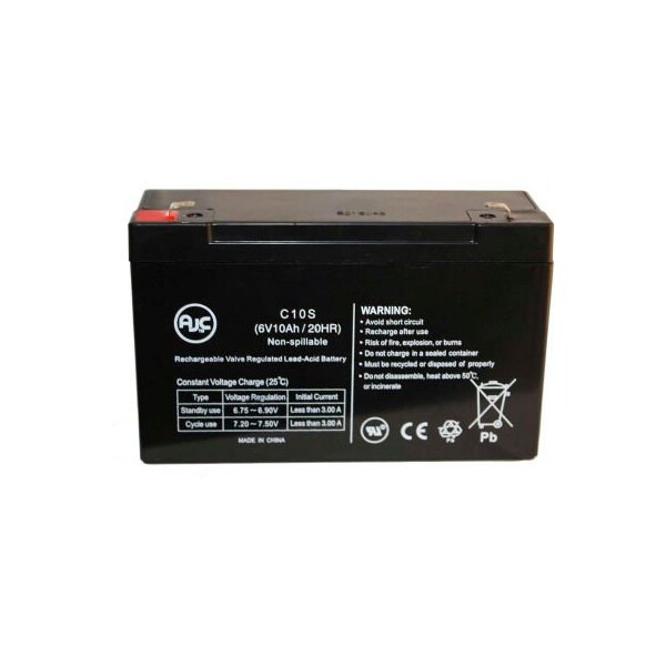 Battery Clerk AJC  Yuasa NP10-6FRD 6V 10Ah Sealed Lead Acid Battery - YUASA-NP10-6FRD