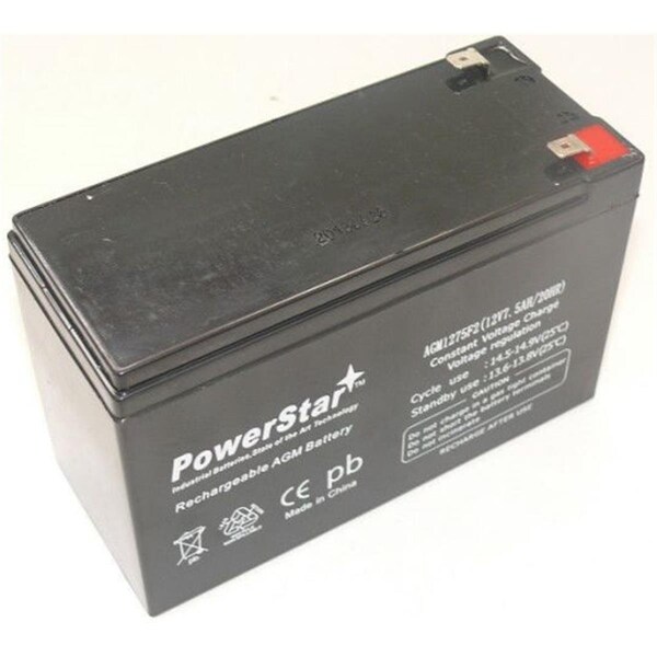 Powerstar 12V 7.2Ah Battery Home Depot - AGM1275F2-54