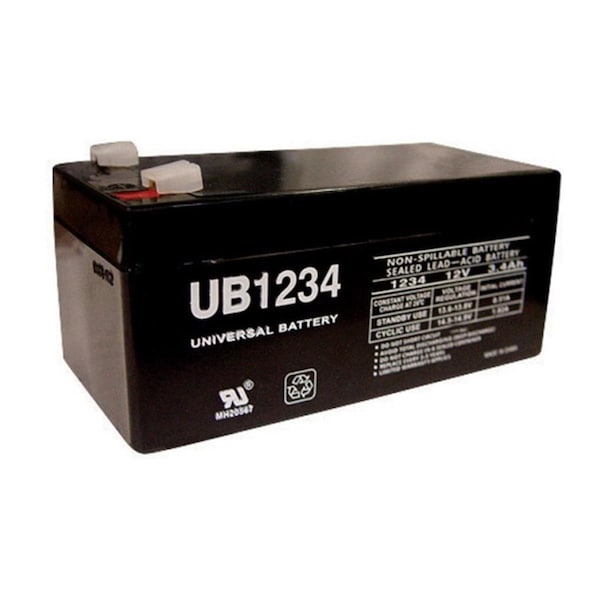 Upg UB1234 12V 3.4A SLA Battery, 2PK - 8296998