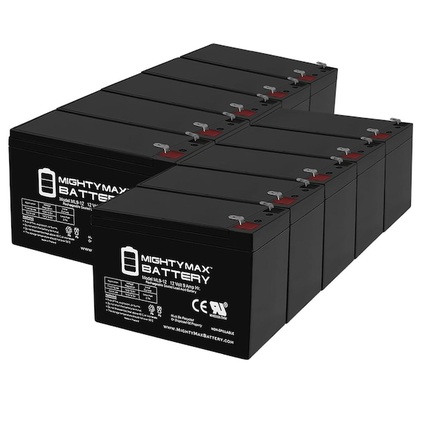 Mighty Max Battery BATTERY FOR BELKIN F6C1500-TW-RK 12V 9AH - 10PK - MAX3434266