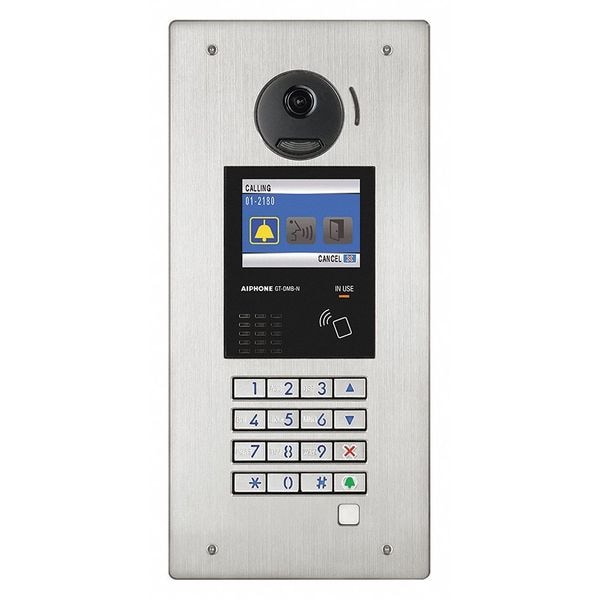 Aiphone Video Entry Station, 5-7/8"W x 12-55/64"H - GT-DMB-N