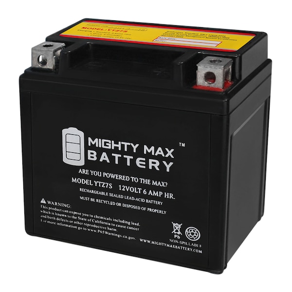 Mighty Max Battery YTZ7S 12V 6AH Battery for Honda 125 SH125 2013 - YTZ7S1141