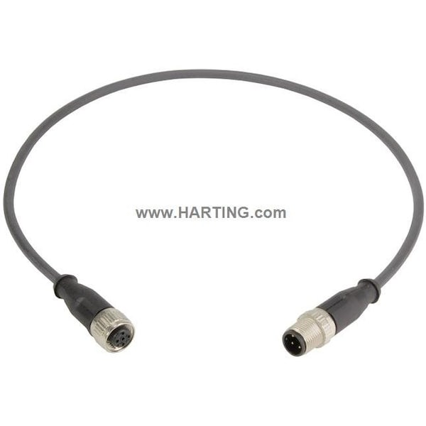 Cable Harting, 5 m, PUR, Negro - 21348485491050