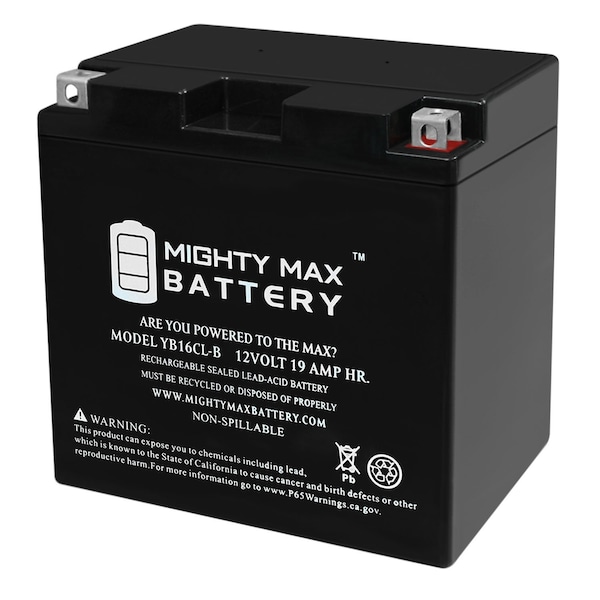 Mighty Max Battery YB16CL-B 12V 19AH SLA Replacement Battery for Ultra 16CL-B - MAX3969700