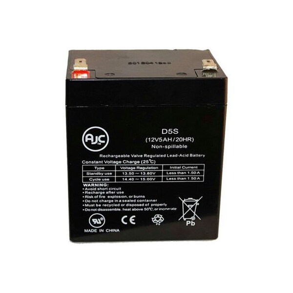Battery Clerk AJC  Gruber Power GPS12-5F2  Sealed Lead Acid - AGM - VRLA Battery - AJC-D5S-J-1-139208