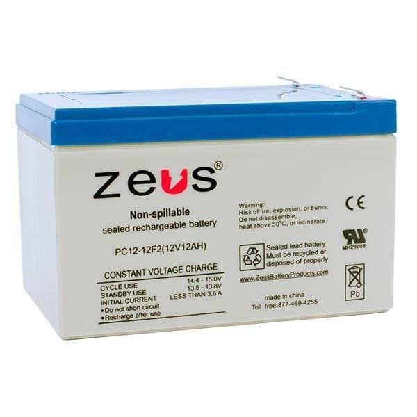 Zeus Battery Products 12Ah 12V F2 Sealed Lead Acid Battery - PC12-12F2